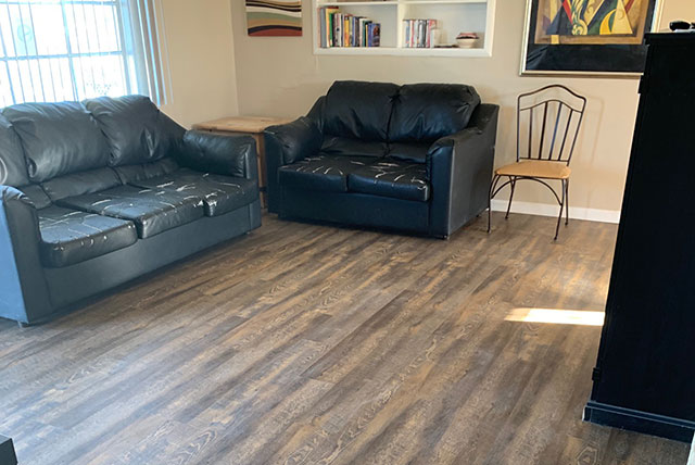 New Flooring In A Living Room